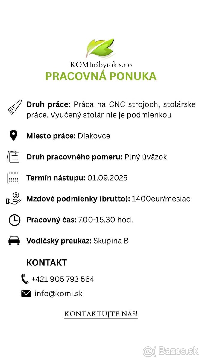 Hľadáme posilu do tímu