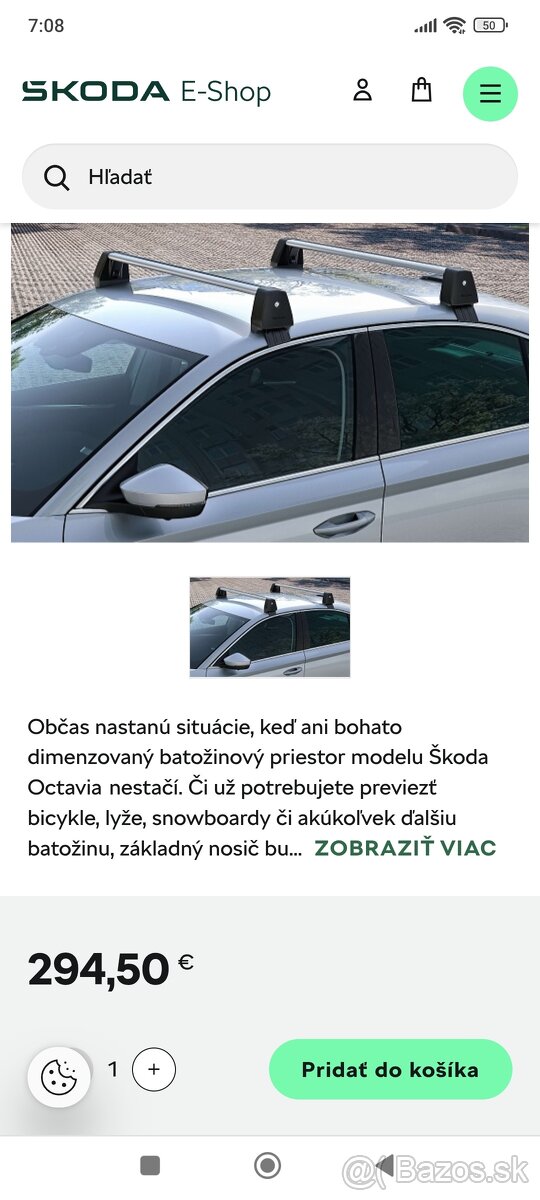 Strešné nosiče Škoda Octavia 4