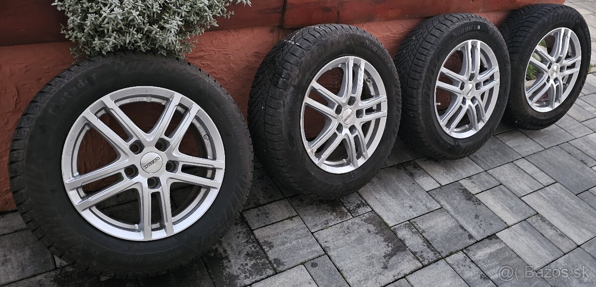 Zimné pneumatiky 215/60R16 99H Matador  + disky dezent +TPMS