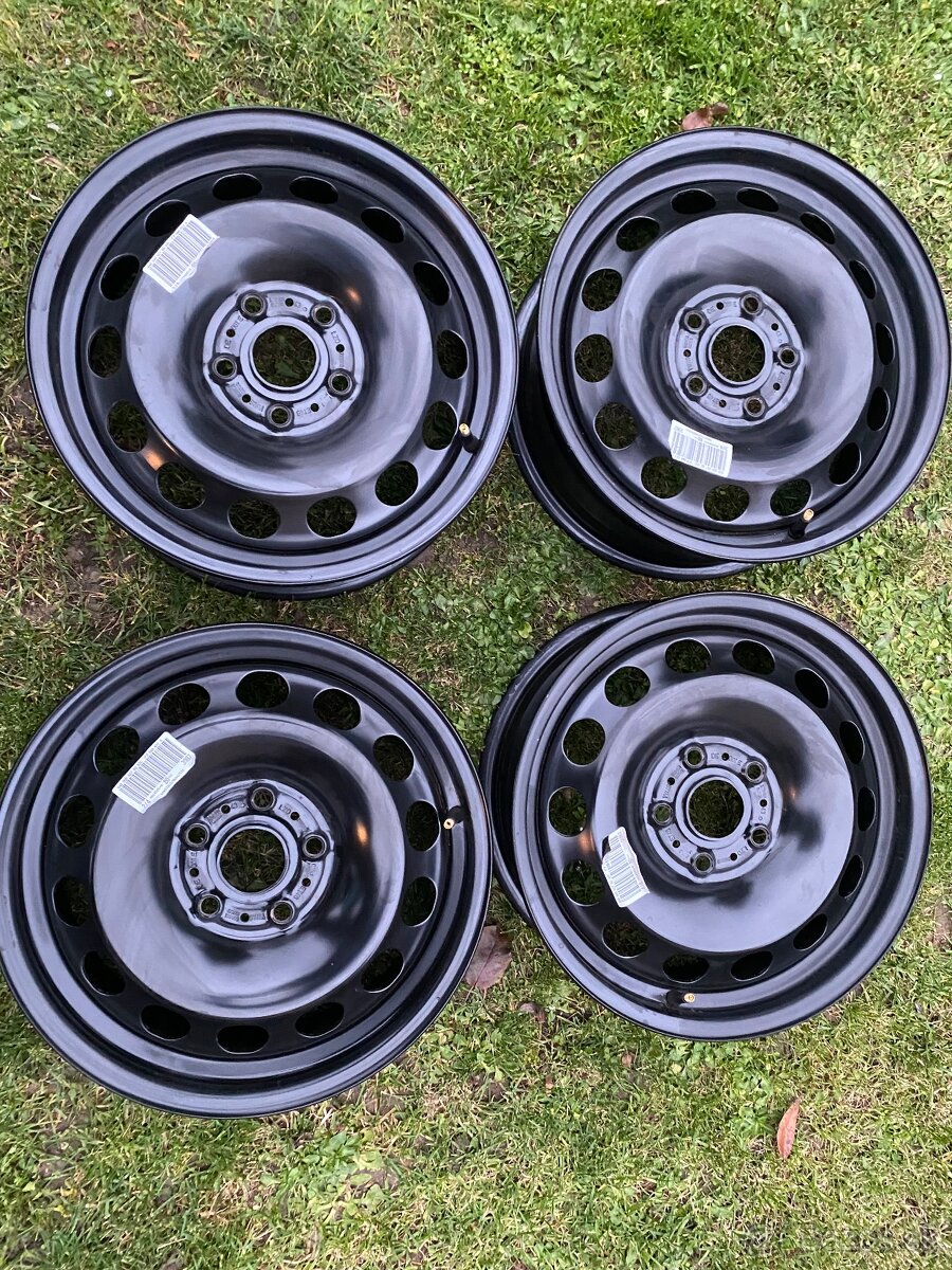 Predám plechové disky 4ks 5x112 R16 ET46  6,5J