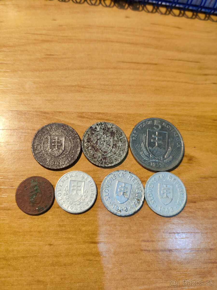 mince Slovenský štát a Českoslov.republika