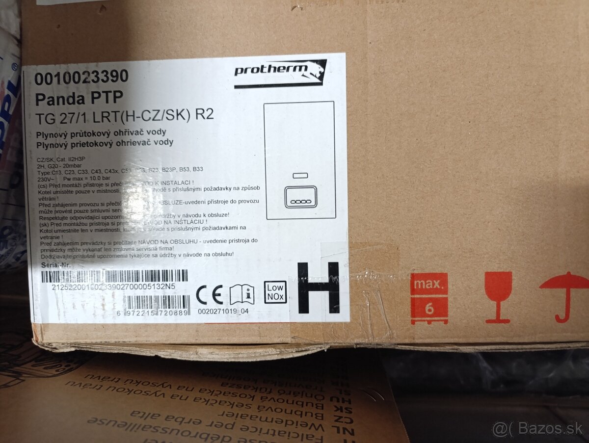 Plynový ohrievač vody