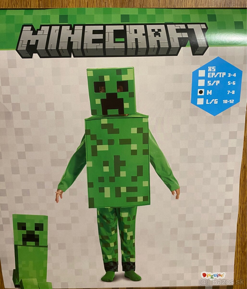 Kostým minecraft creeper