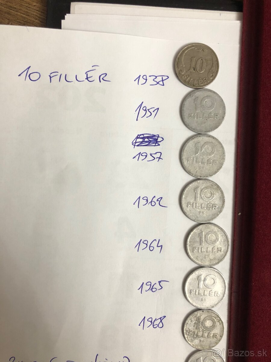 Mince (1894-1986/1,2,10 Fillér)