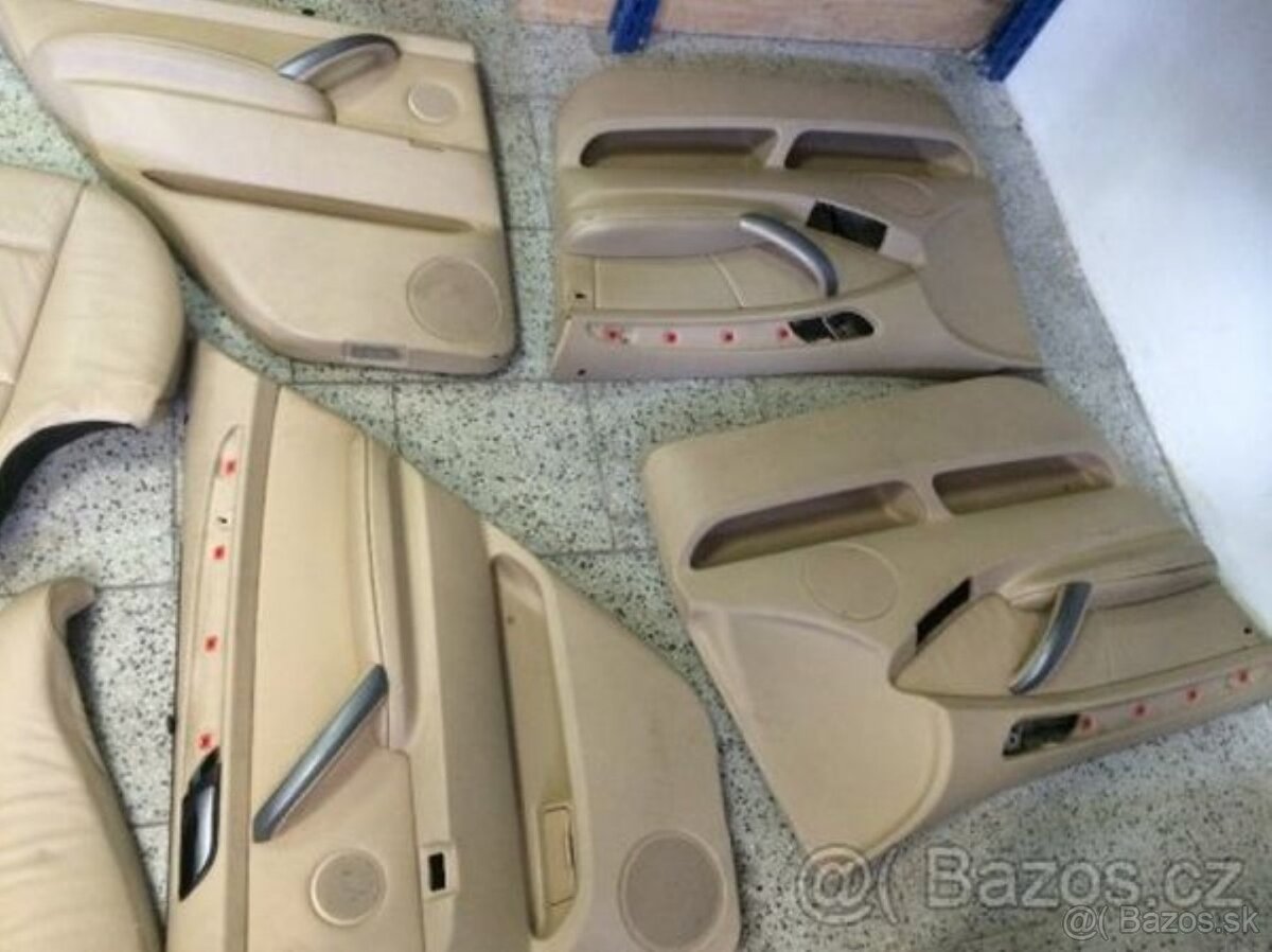 bmw x5 e53 komplet interier hnedy nepotrhany