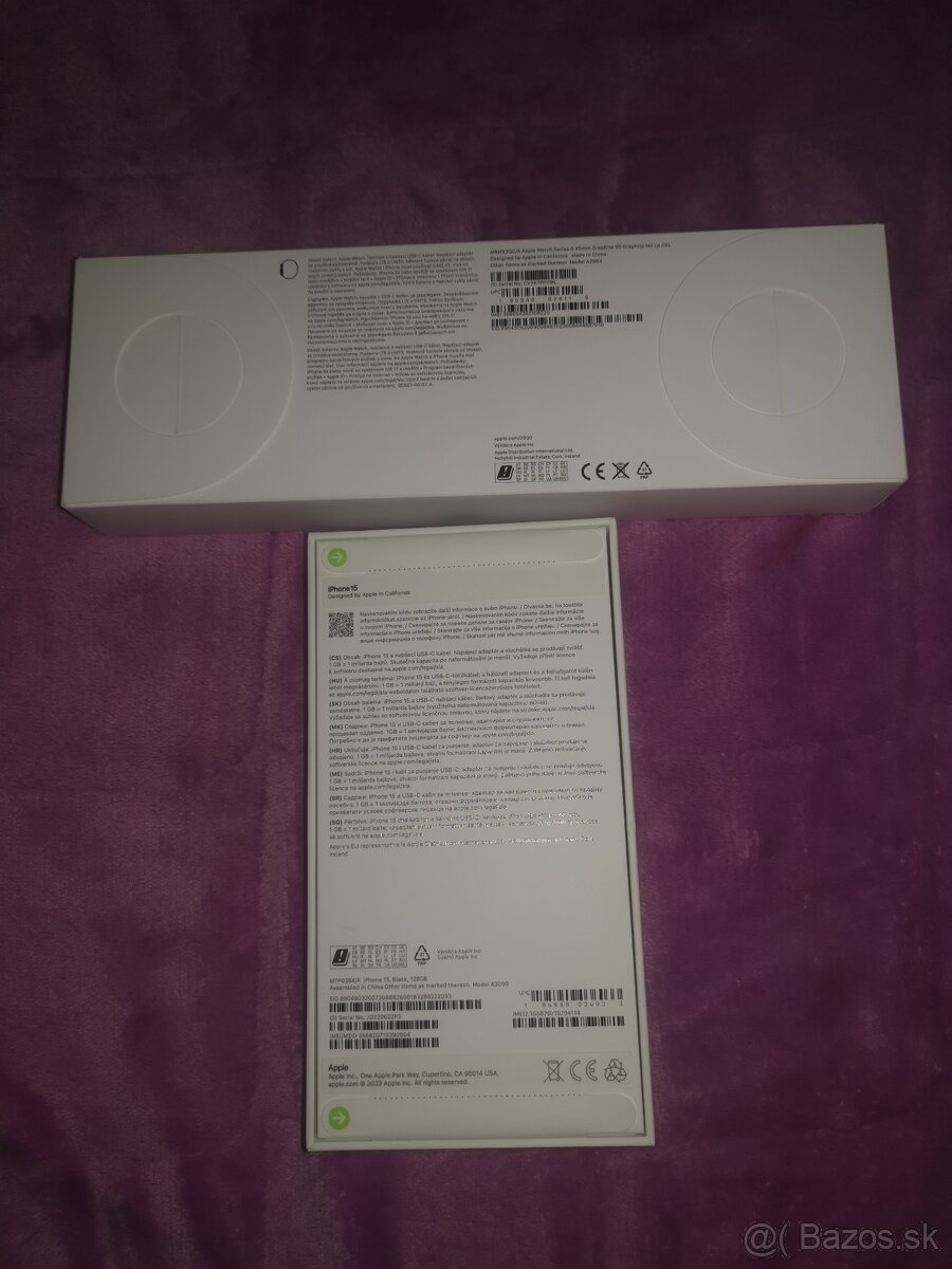 iPhone 15 a Apple Watch Series 9