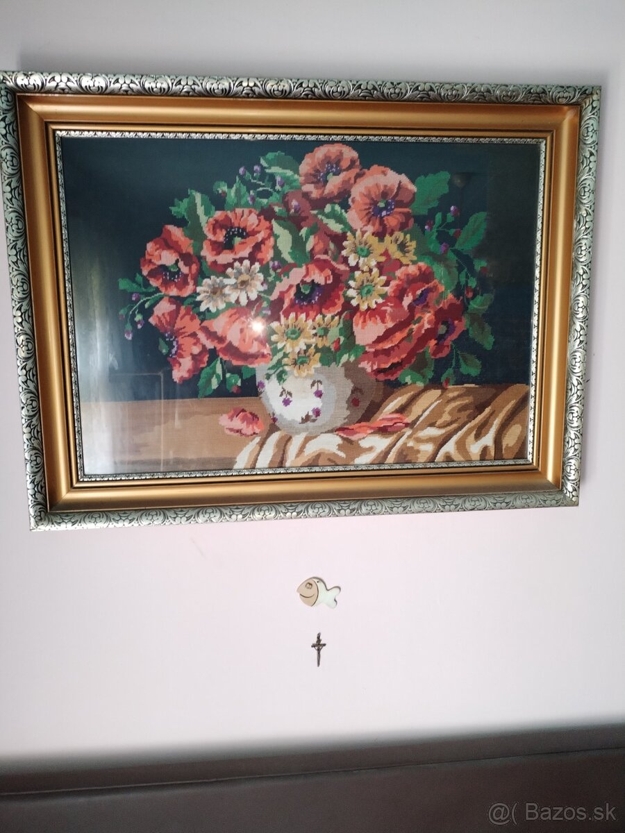 Starý obrázok zachovalom stave na predaj. 108x80 cm