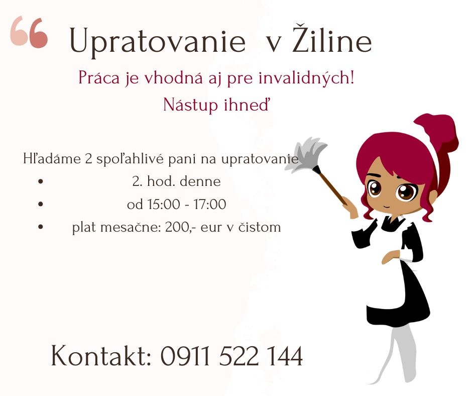 Upratovanie ŽILINA