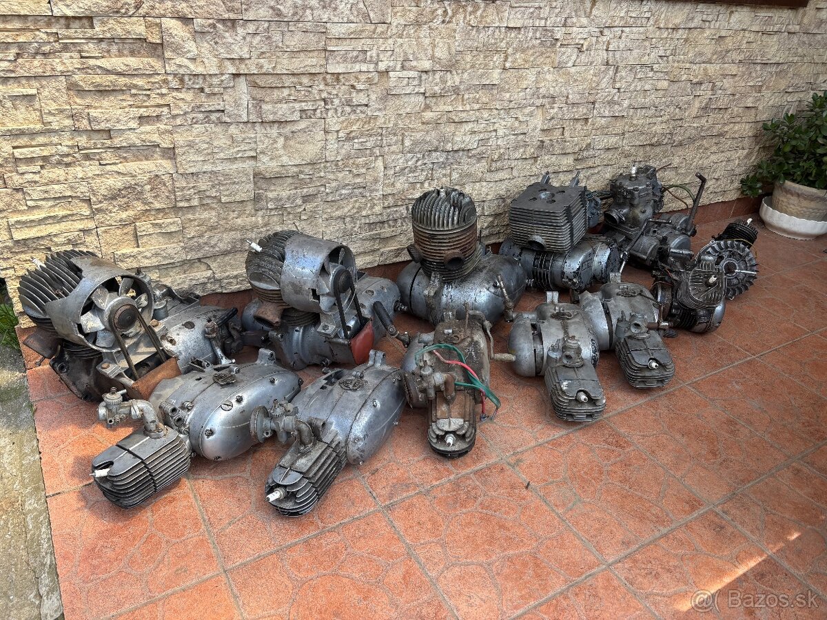 Motory a diely do motora JAWA ČZ