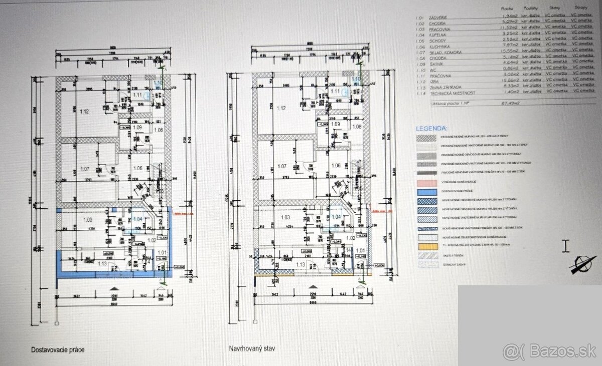 Predaj – 4 izbový rodinný dom s obytným podkrovím BA II