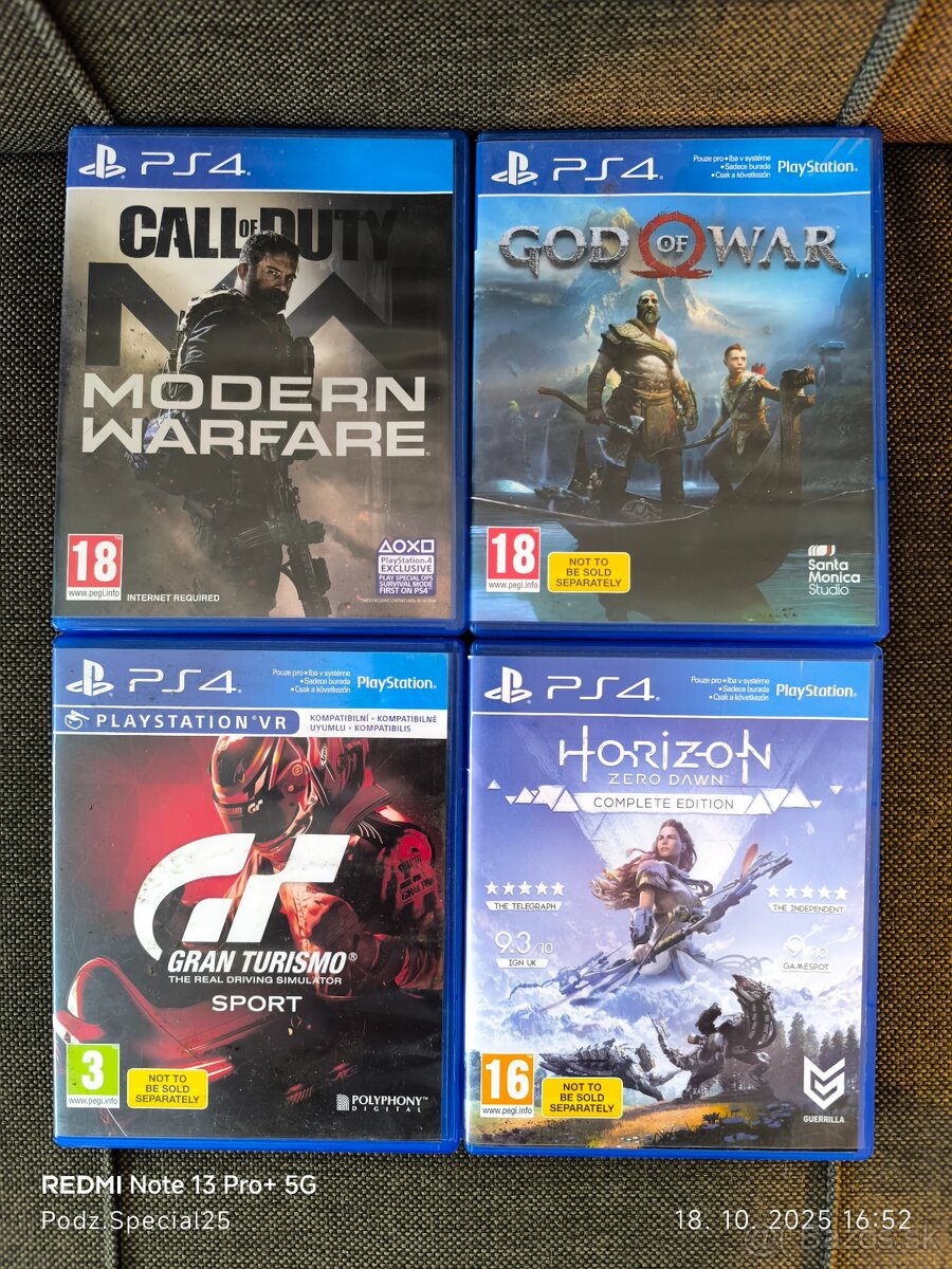 Predám hry na PS4