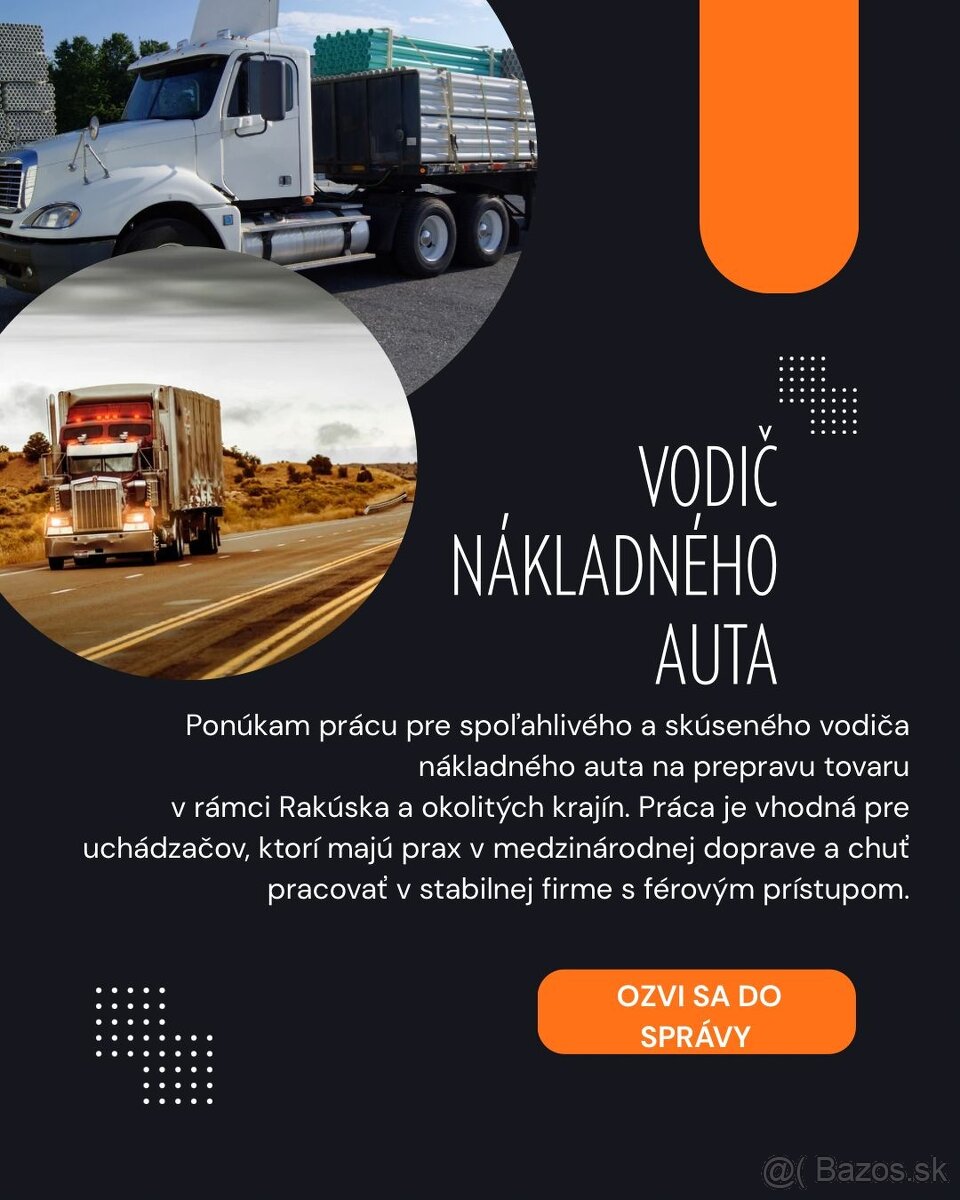 Vodič nákladného auta