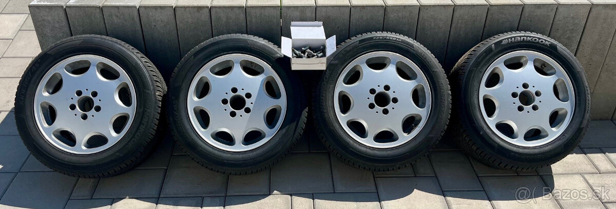 MERCEDES BENZ DISKY 16, HANKOOK KINERGY 225/55R16 Pneumatiky