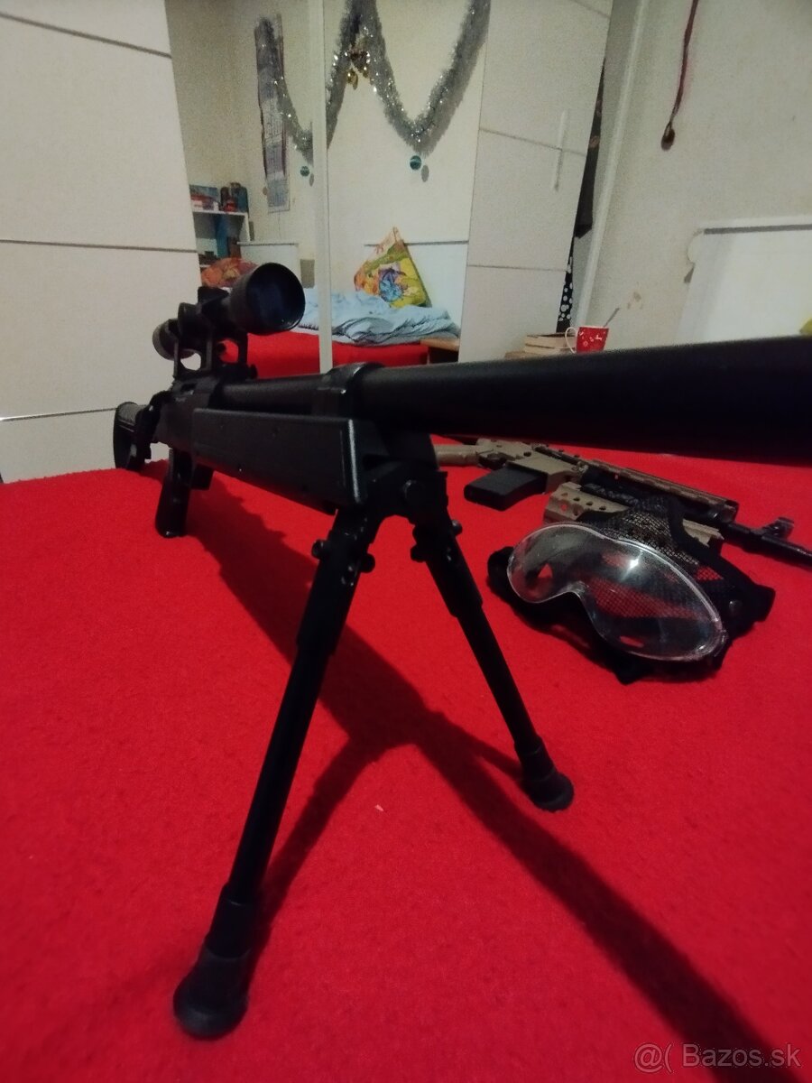 Predám Airsoft set - M4 + sniperka + výbava