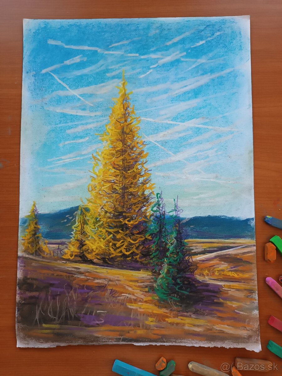 Maľba suchým pastelom 2