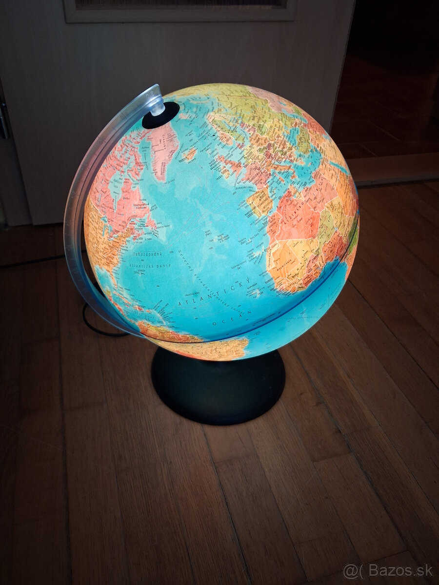 Predám svietiaci glóbus, Ø 30 cm