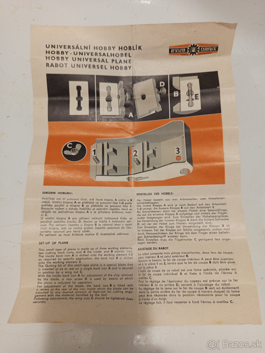 predam nastavce na hoblik NAREX