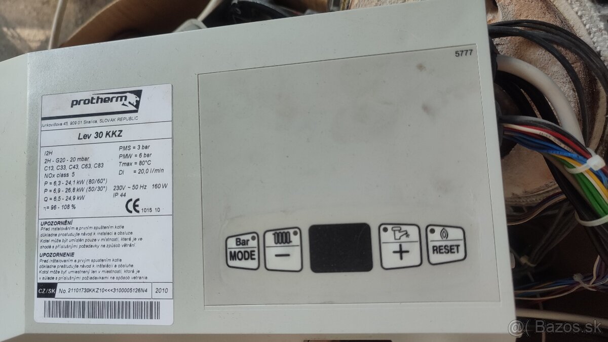 Ovládací panel Protherm lev