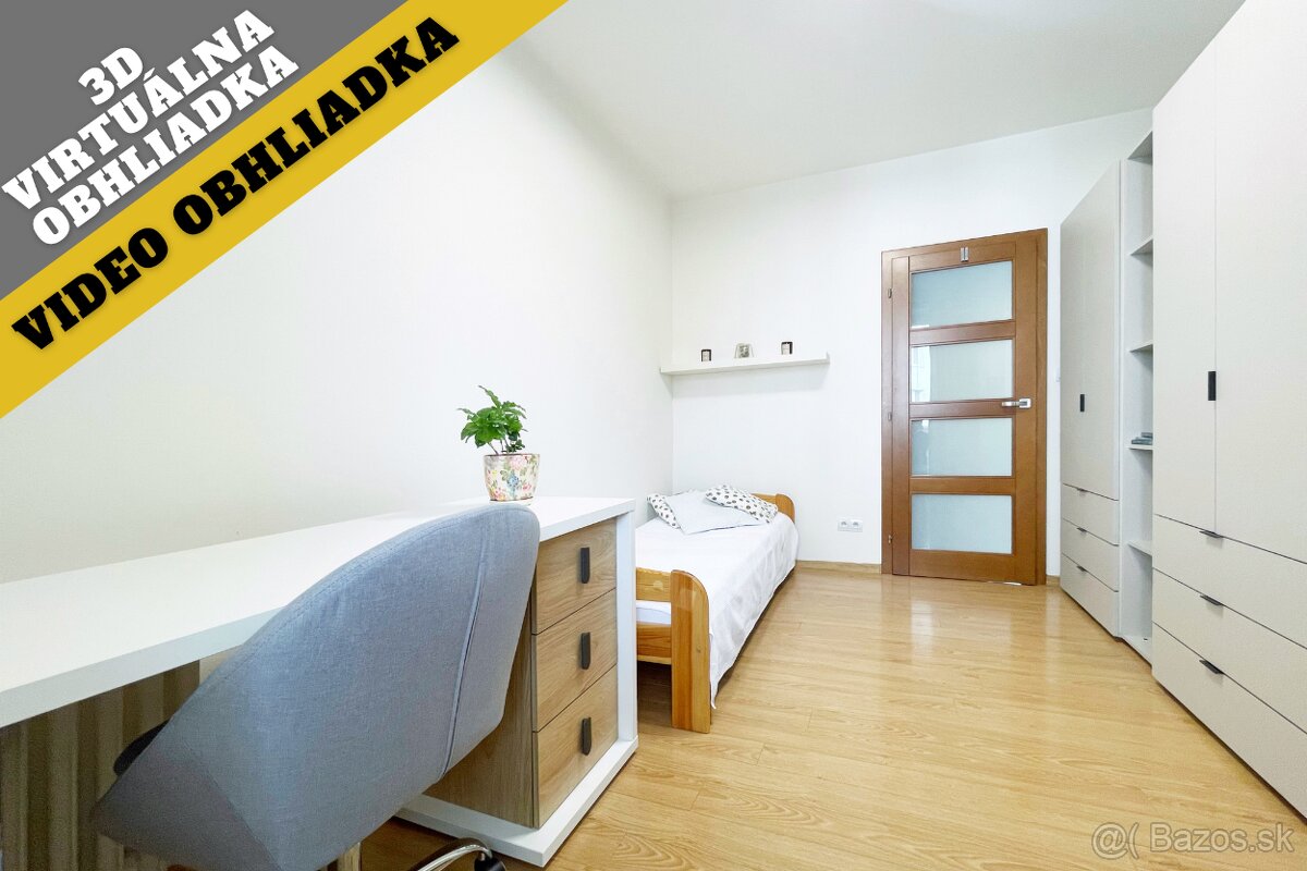 Na prenájom 3-izb.byt blízko centra s 2 balkónmi v BA
