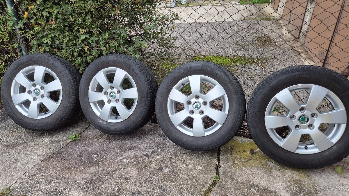 Elektróny originál Škoda 5x112r15,