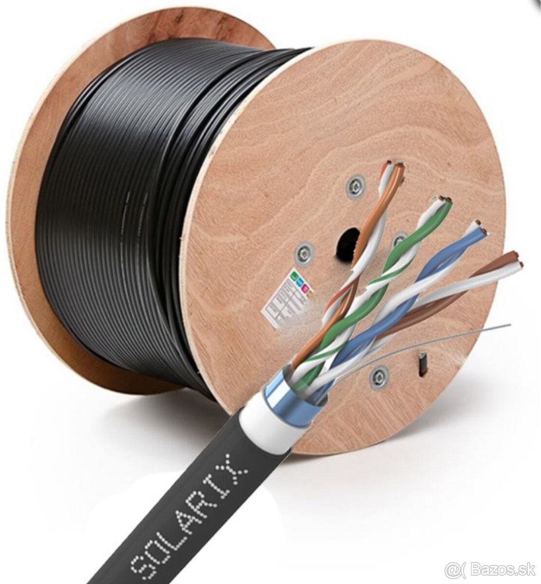 SOLARIX kábel FTP CAT5E PVC+PE Fca drôt