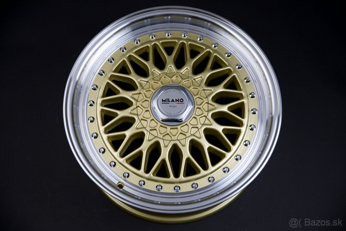 Alu kola 17" 5x112/100 Riccardo gold/silver