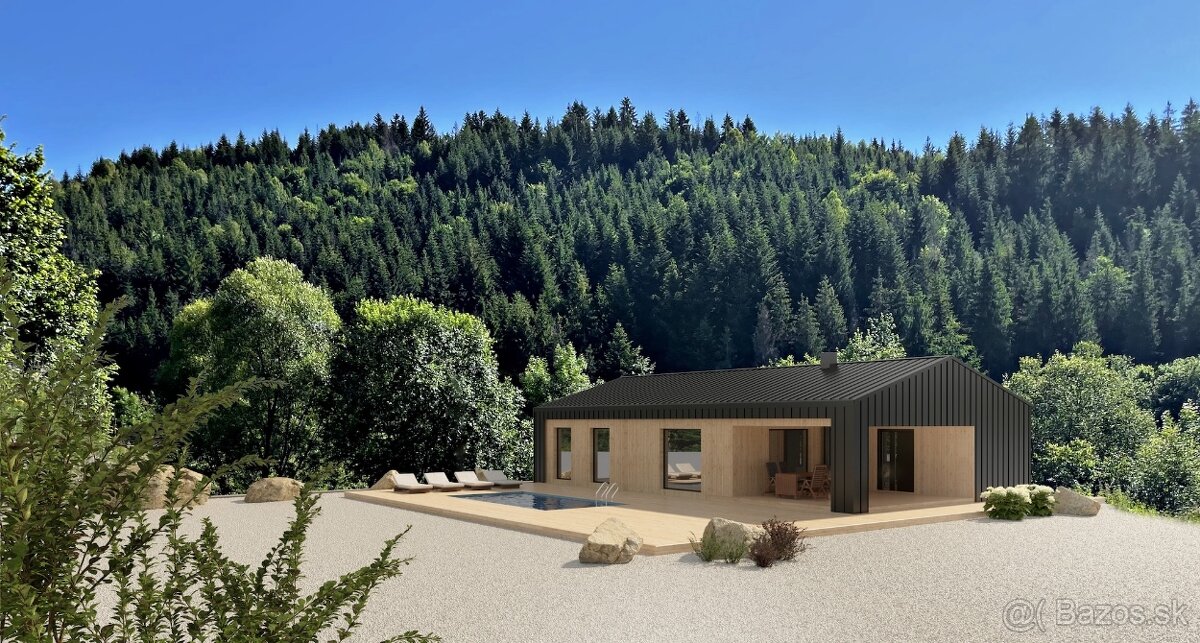 Pozemok s rozostavaným domom v obci Skalité