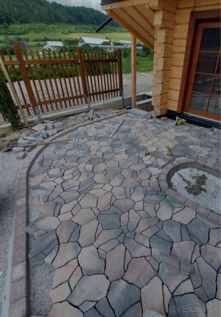 Realizacia zámkovej dlažby, ploty, oporné múry