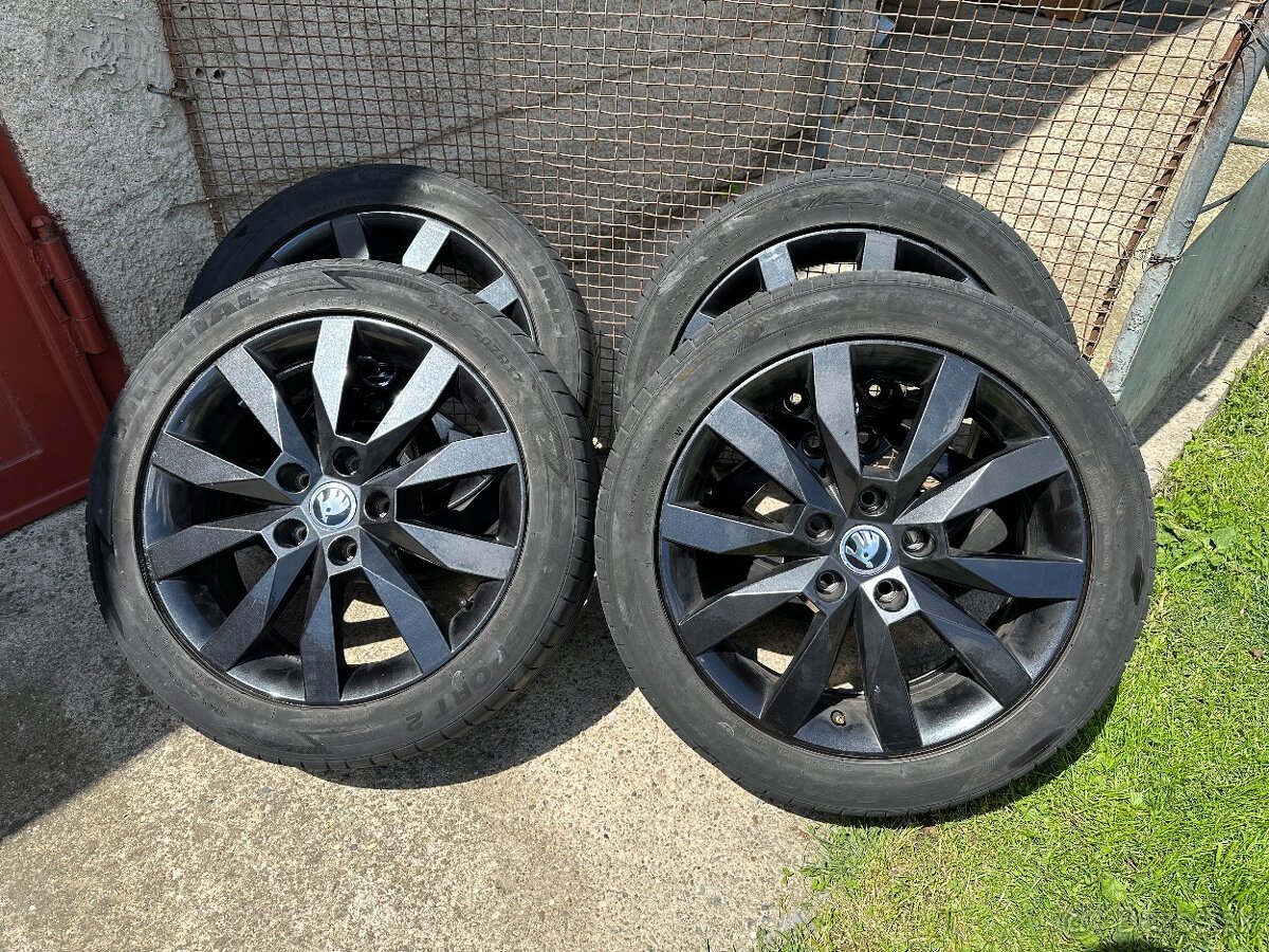Predám hlinikové disky Skoda Crystal 17" 4x čierne