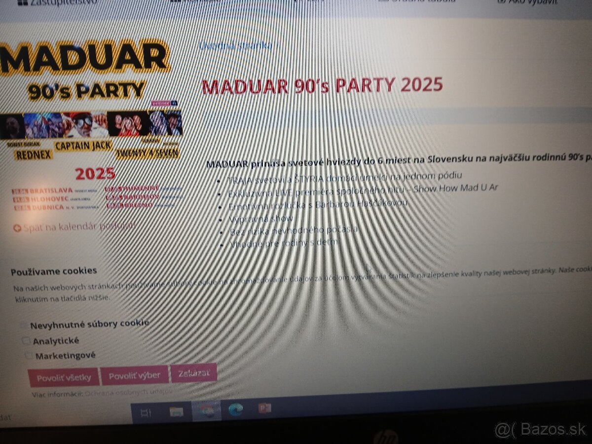 Predám vstupenku Maduar 90 s PARTY