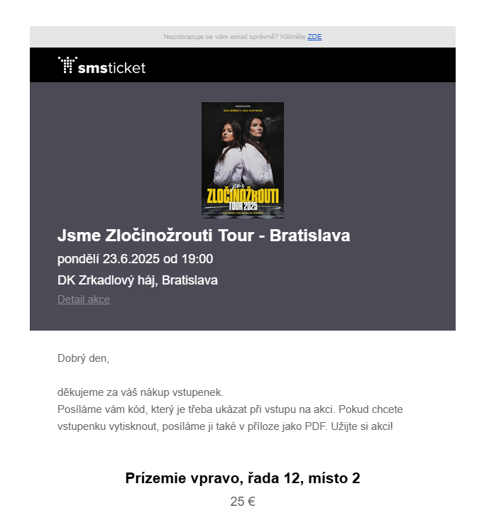 Zločinožrouti Tour