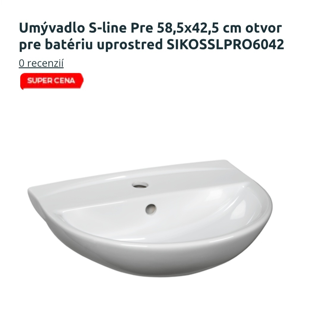 Umyvadlo Kolo S-line