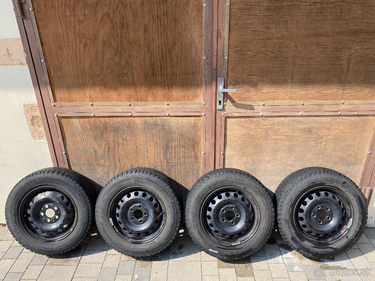 Oceľové disky 5x112 R15 ET60 6J + Barum SnoVanis 195/70 R15