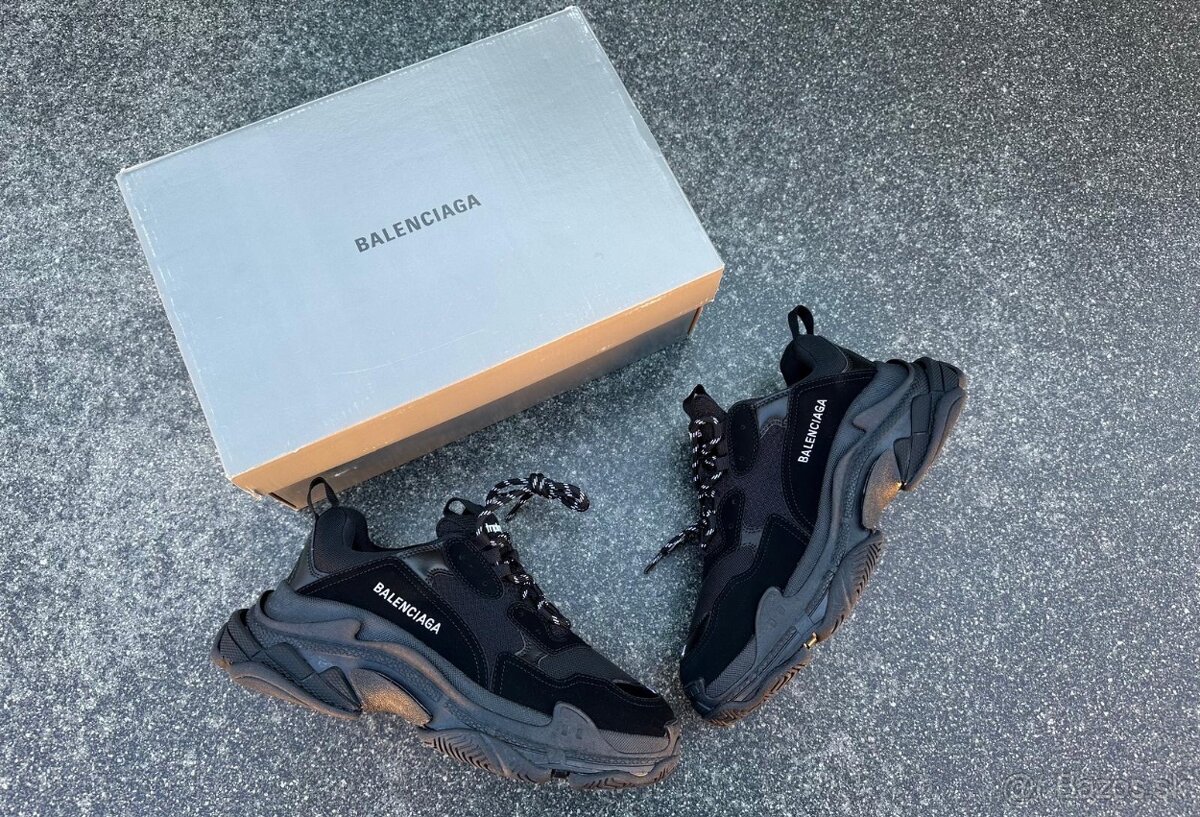 Balenciaga Triple S Black komplet balenie