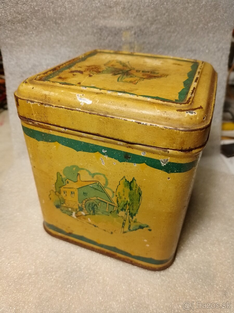 Retro plechová dóza