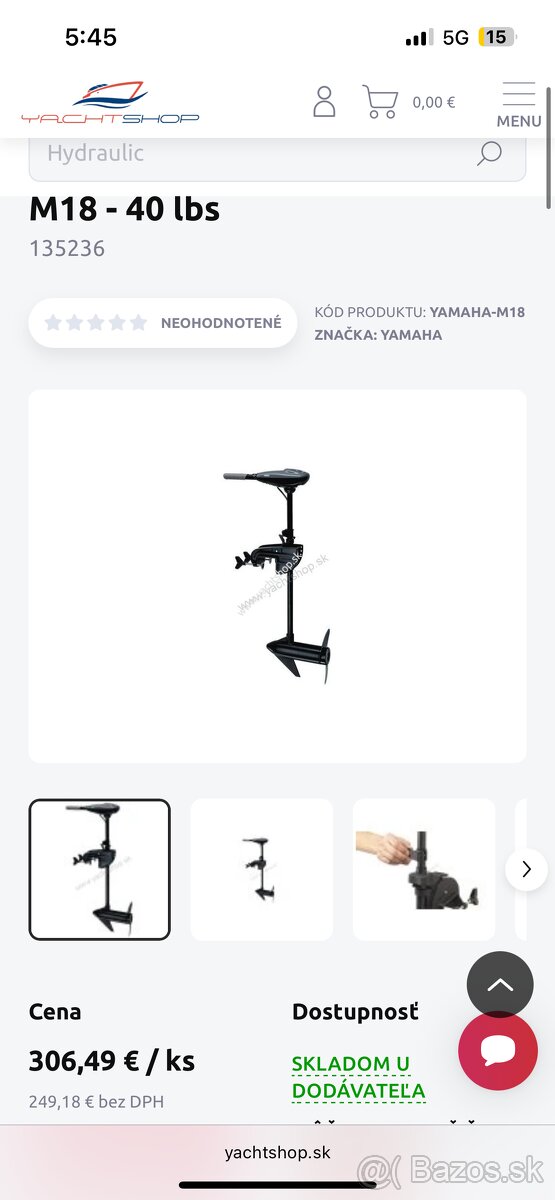 Yamaha elektrický motor