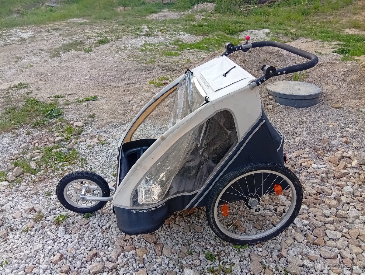 Detský vozík za bicykel