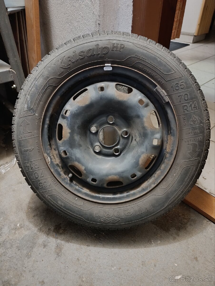 Zimné kolesá 165/70 r14 5x100