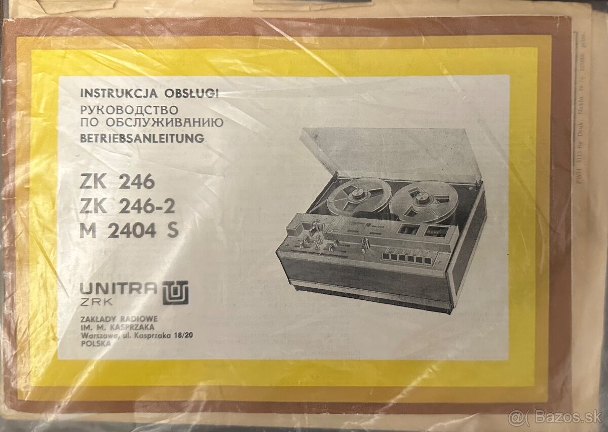 Predám starožitný magnetofón