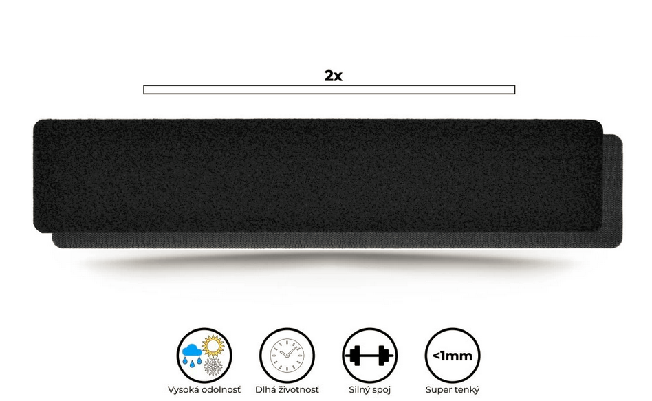 Suchý zips na ŠPZ / suchý zips na EČ