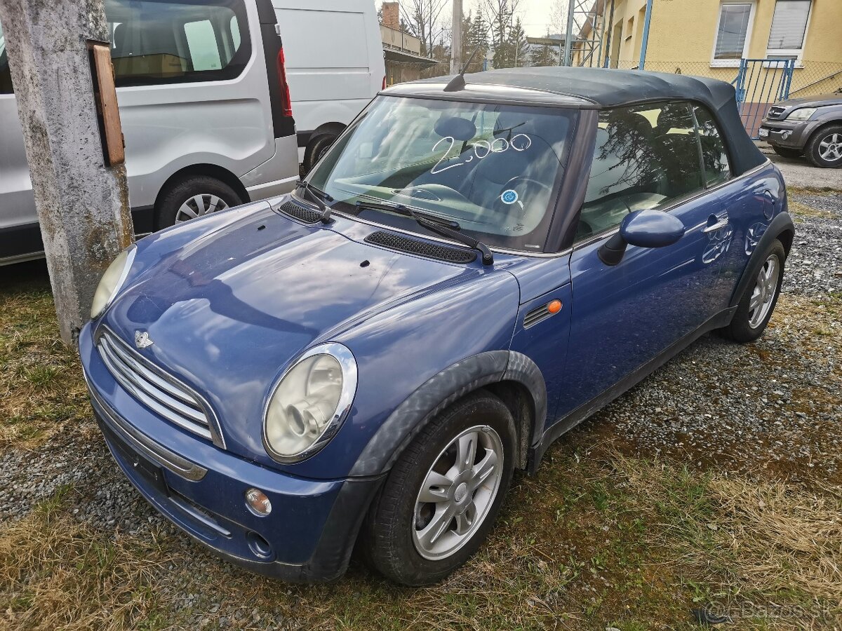 Mini Cooper kabrio 1.6 85kw