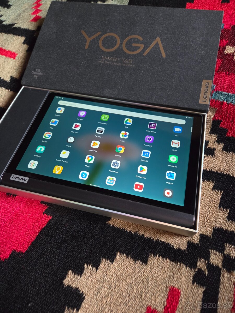 Lenovo YT-X705f tablet yoga sivý v top stave bol sem tam pou
