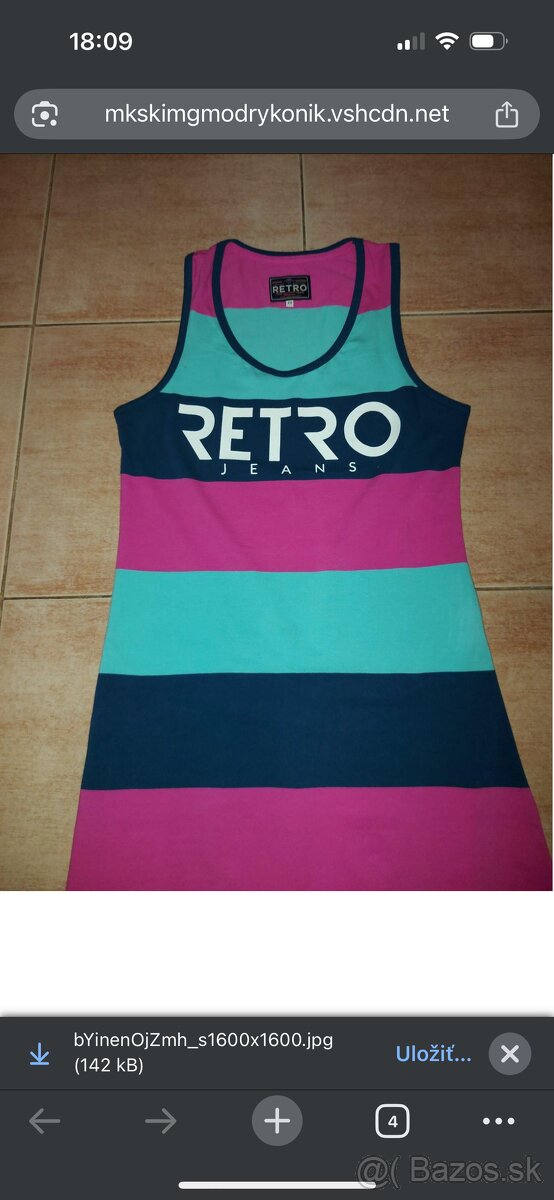 Damske dlhé šaty Retro