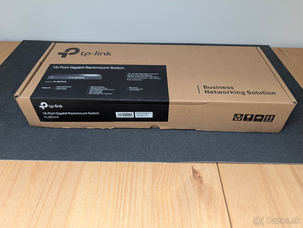 16-portový Gigabitový switch TP-Link TL-SG1016 (do racku)