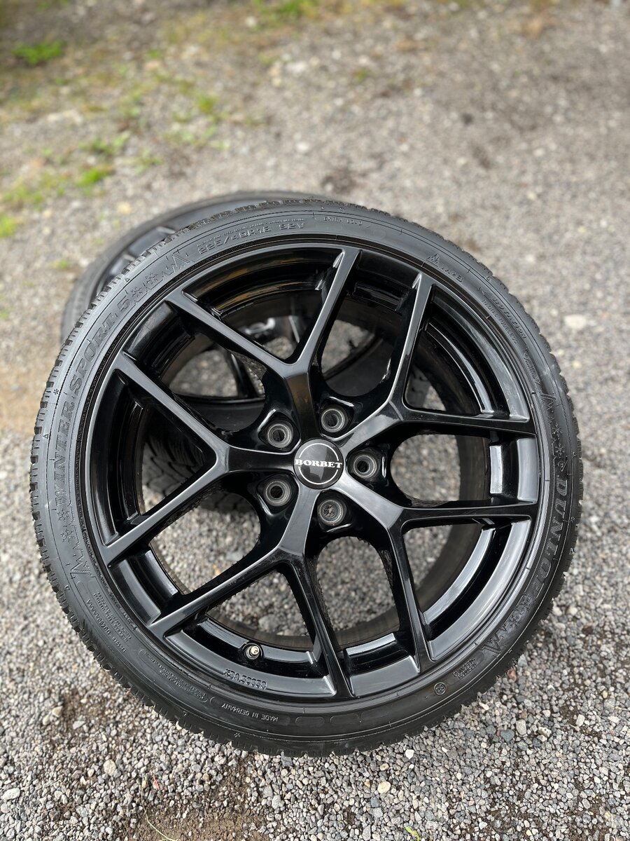 Zimná sada 5x112 r18 black Borbet