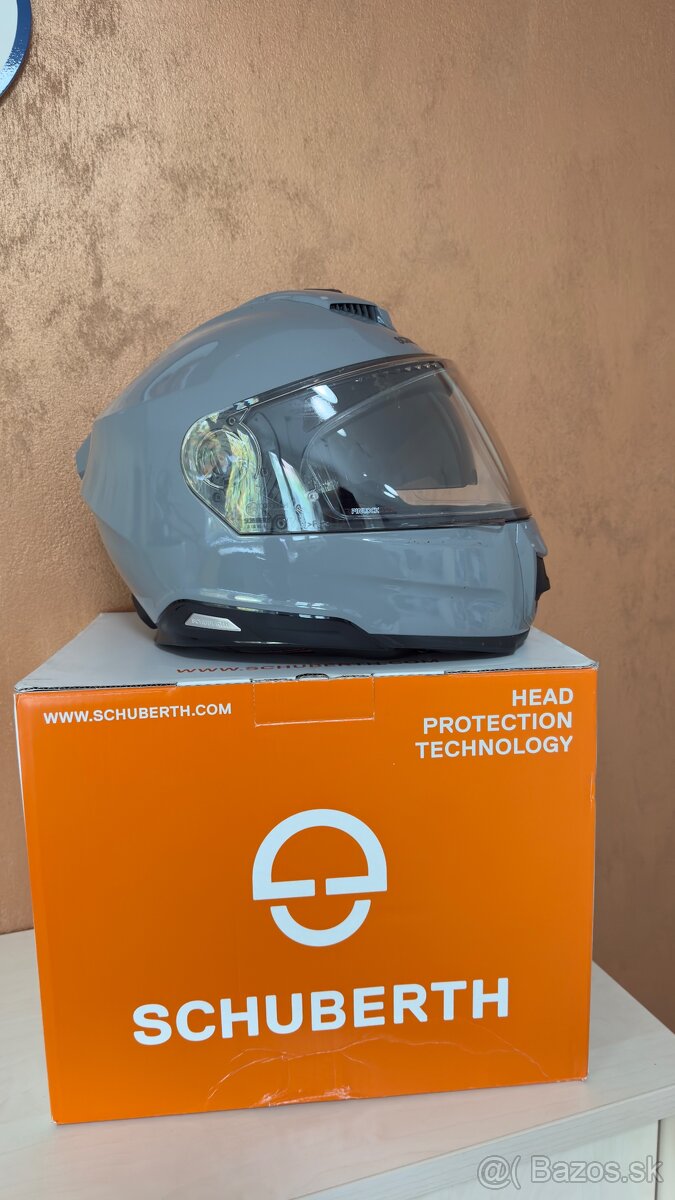 Prilba SCHUBERTH S3 Grey + Interkom SC2 (veľkosť S)