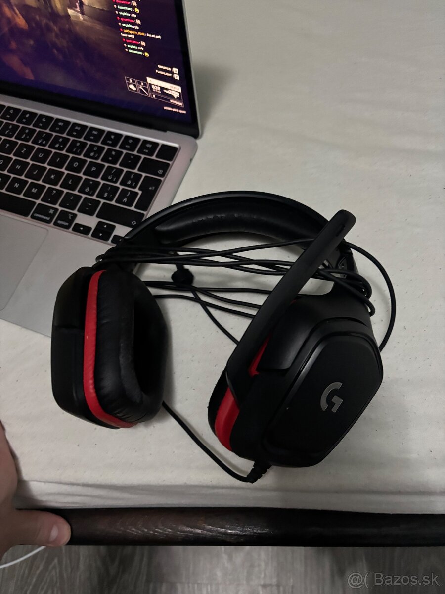 Herne sluchadla logitech