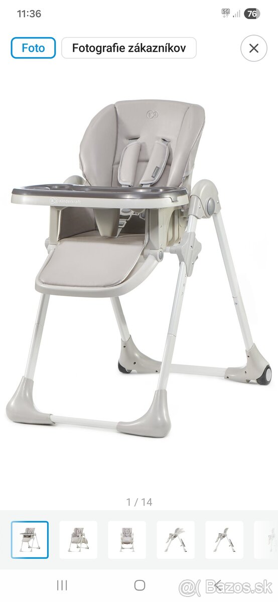 Detská jedálenská stolička Kinder Kraft