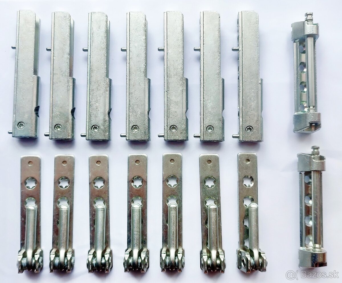 Kovanie MACO - horné a dolné závesy ( pánty )