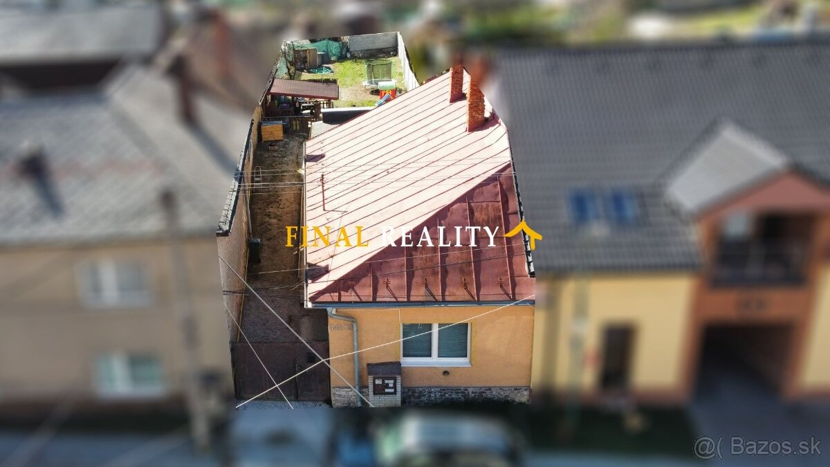ZNÍŽENÁ CENA: 3 izbový rodinný dom, Nitrianske Pravno